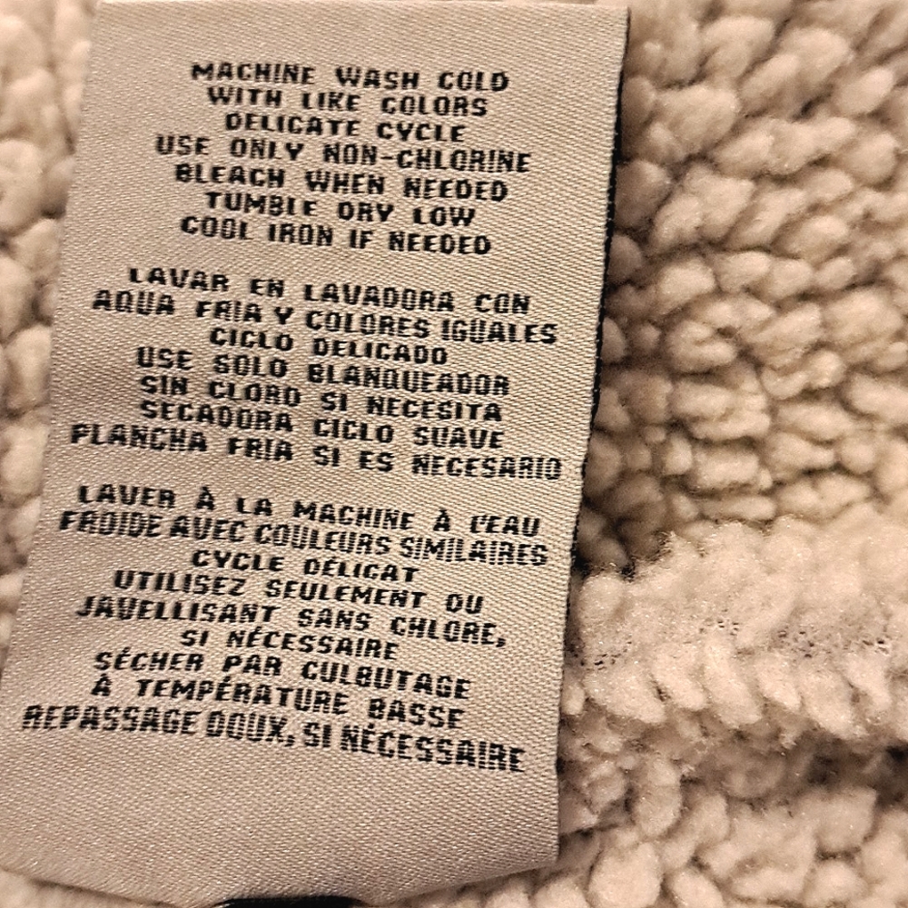 Levi's Washed Grey Denim-Sherpa Fall/Winter Biker Jacket/Coat Size M - Picture 12 of 15